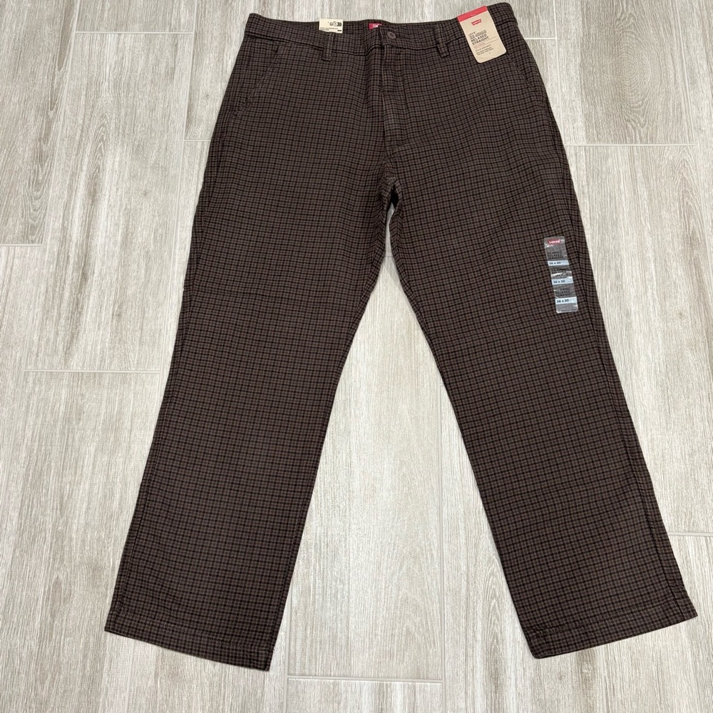 Levi’s men’s 36x30 XX Chino Relaxed Straight Plaid Pants